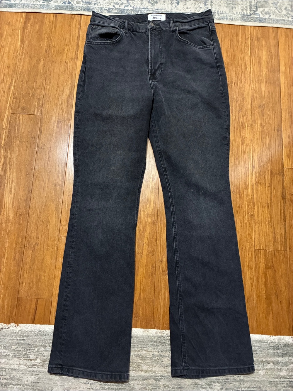 Reformation Women's Black High-Rise Jeans - size 30